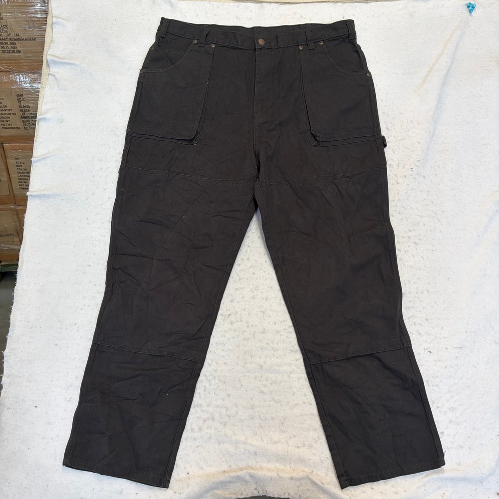 Dickies Painter Pants Mens 42x32 Black Canvas Carpenter Workwear G4566BK